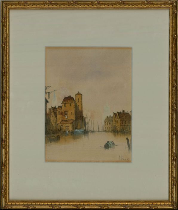 A. Vincent  - Early 20th Century Watercolour, Harbour Scene