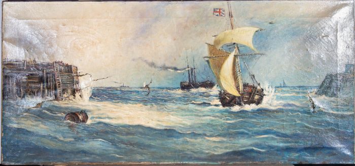 For Restoration 20th Century Oil - At Dover Harbour