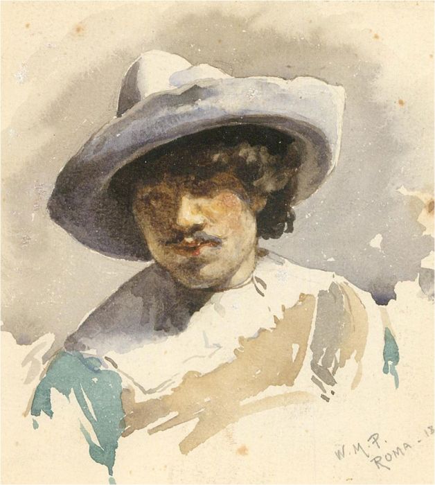 William Mainwaring Palin (1862-1947) - Signed 1881 Watercolour, The Cavalier