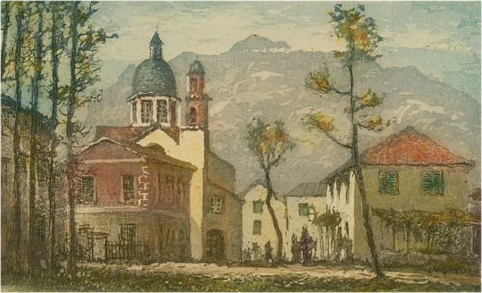 Claude Rowbotham (1864-1949) - Signed Early 20th Century Aquatint, Italian City