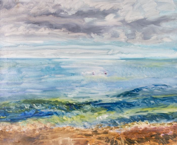 Margaret Harmsworth (1928-2007) - 20th Century Oil, Blue Landscape