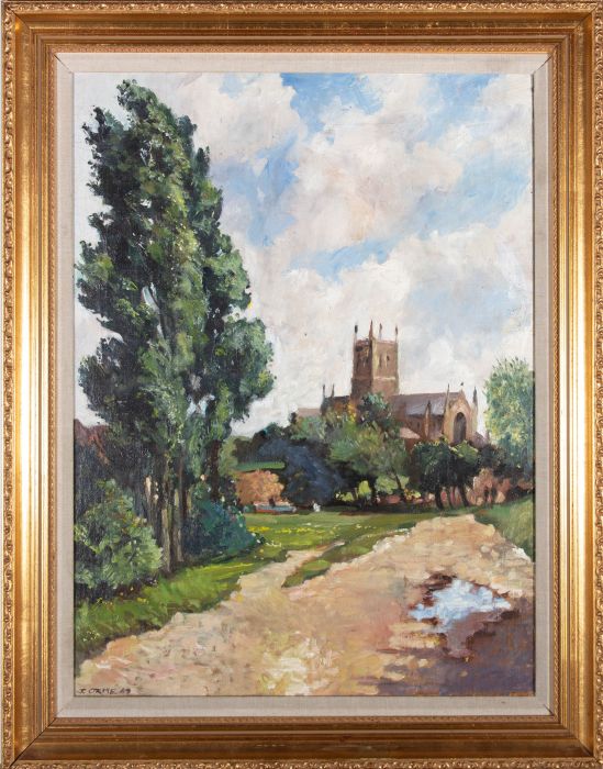 J. Orme - 1969 Oil, Church Gardens