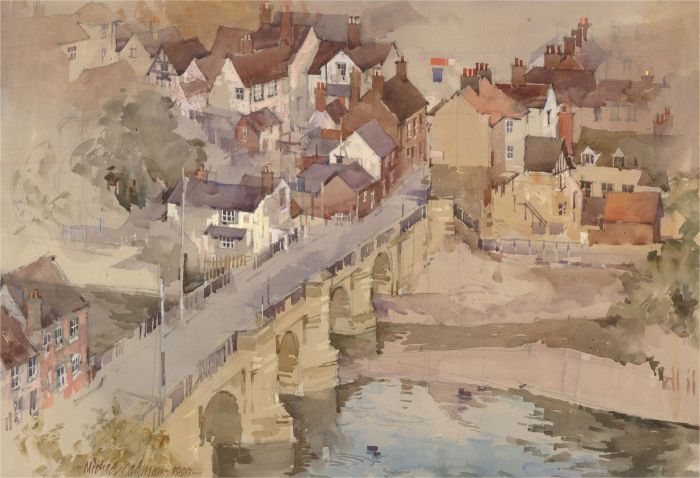 Michael Cadman RI ARCA (1920-2012) - 1989 Watercolour, Bridgnorth, Shropshire