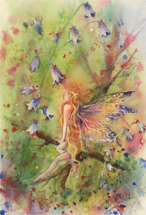 Mavis Nuttall - Signed 20th Century Watercolour, The Woodland Fairy