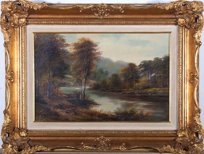 G. Willis Pryce (1866-1949) - Early 20th Century Oil, The Wye, near Monmouth