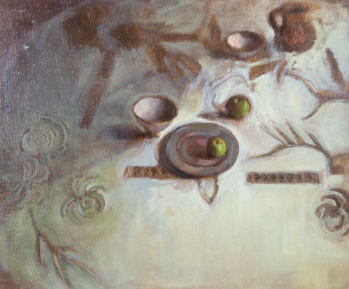 Marcia Blakenham (b.1946) - 20th Century Oil, Still Life On The Table