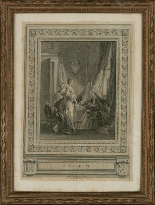 Nicolas Ponce After Pierre Antoine Baudouin - 1771 Engraving, La Toilette