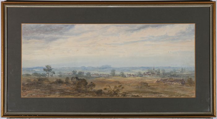 Attrib. John Callow OWS (1822-1878) - Watercolour, Panoramic Landscape View