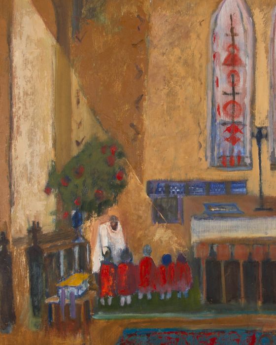 Audrey Lewis-Hopkins (1914-2011) - 20th Century Oil, Sunday School