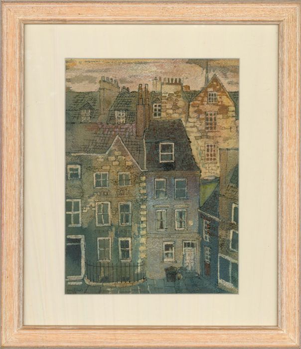 Roy Evans - Signed and dated 1969 Watercolour, Cotswold Town