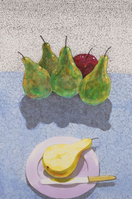 Terry Buchanan (b.1938) - 2003 Pen and Ink Drawing, Fruits du Verger