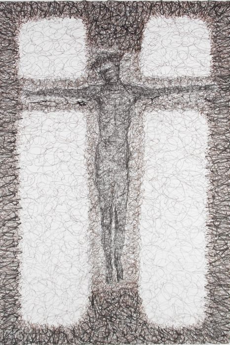 Terry Buchanan (b.1938) - Contemporary Pen and Ink Drawing, Suspended Figure