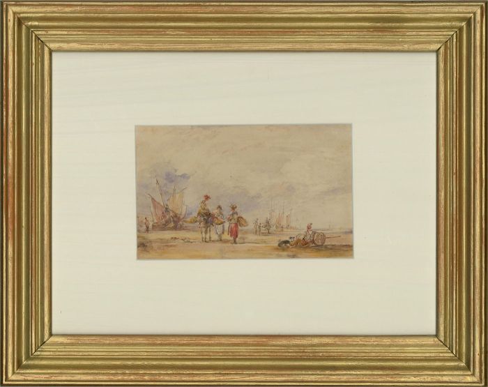 Late 19th Century Watercolour - To The Fish Market