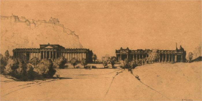 Sir David Y. Cameron - 1916 Etching, Royal Scottish Academy and National Gallery