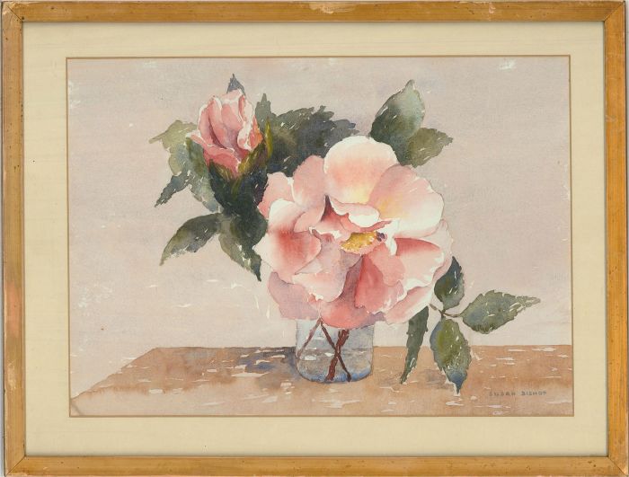 Susan Bishop - Signed Mid 20th Century Watercolour, Study of Flowers