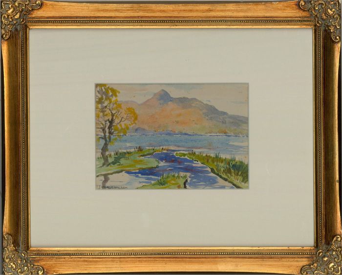Violet M. Kay RSW (1914-1971) - Signed Mid 20th Century Watercolour, The Lake