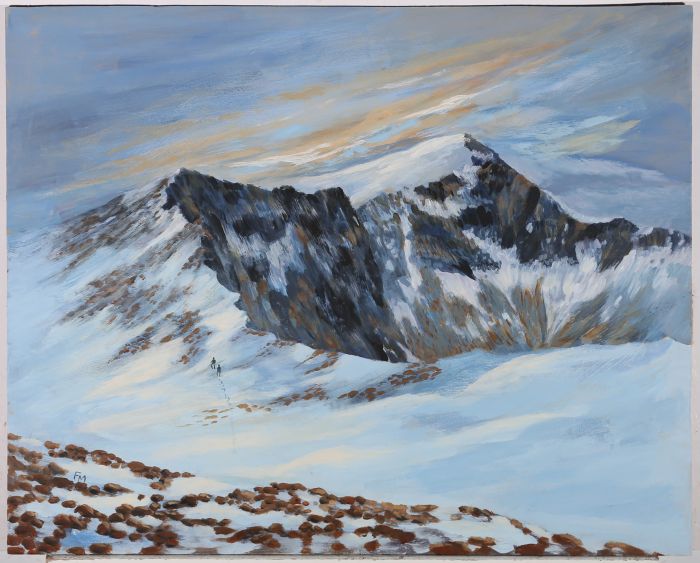 Frank Martin - Monogrammed Mid 20th Century Oil, The Northern Corries, Cairngorm