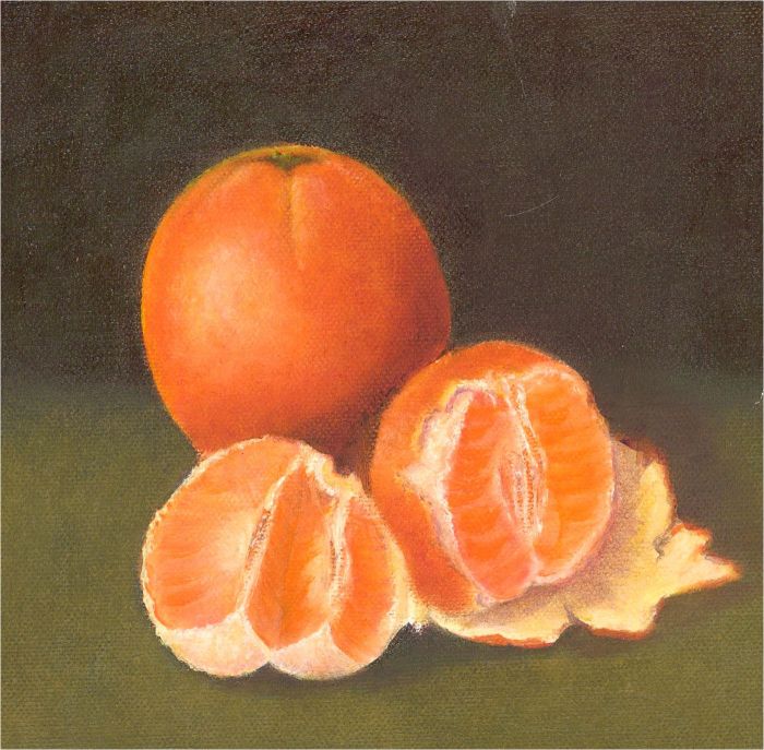 Patricia Newman - Signed Mid 20th Century Oil, Study of Orange