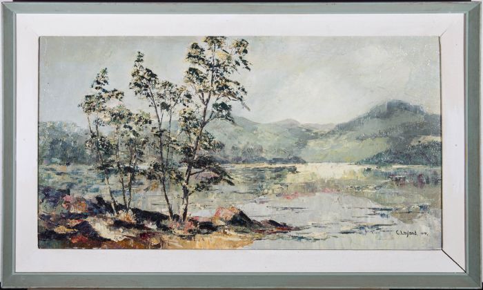 C. Layland - 1976 Oil, Scottish Landscape