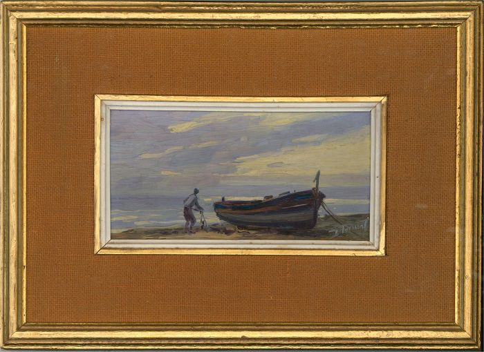 D. Torrent - Signed Mid 20th Century Oil, Early Morning Sail