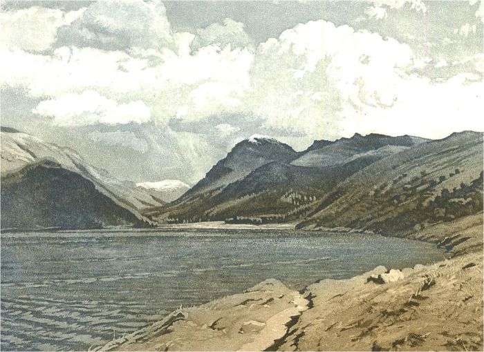 Rolf Parker - Signed 1998 Etching, Ennerdale Lake and Pillar