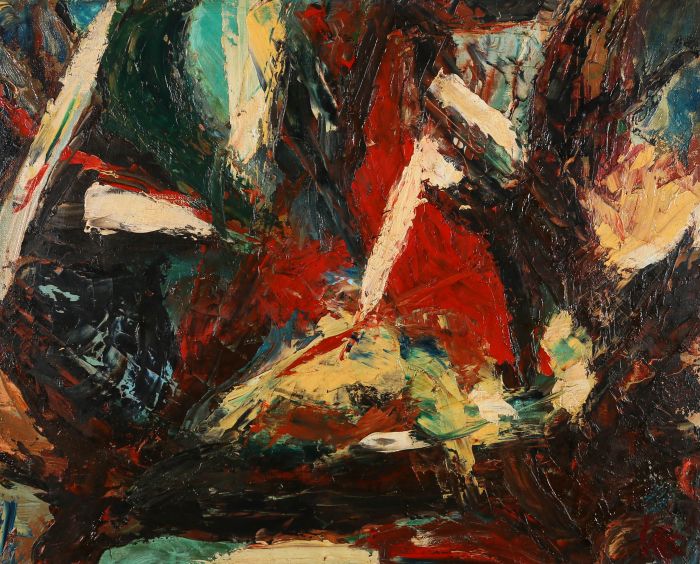 V. Gleave - 20th Century Oil, Expressive Abstract
