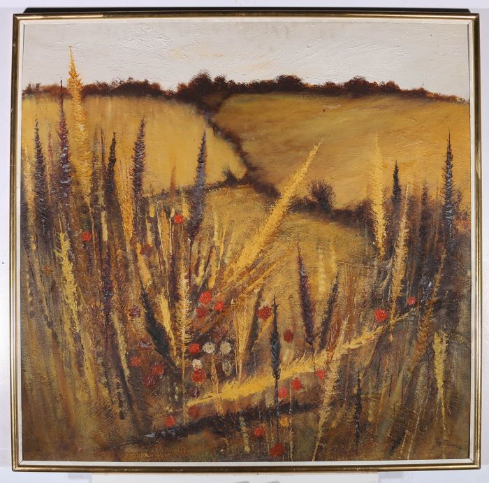 G. Spence  - 1973 Oil, Poppies and Wheat