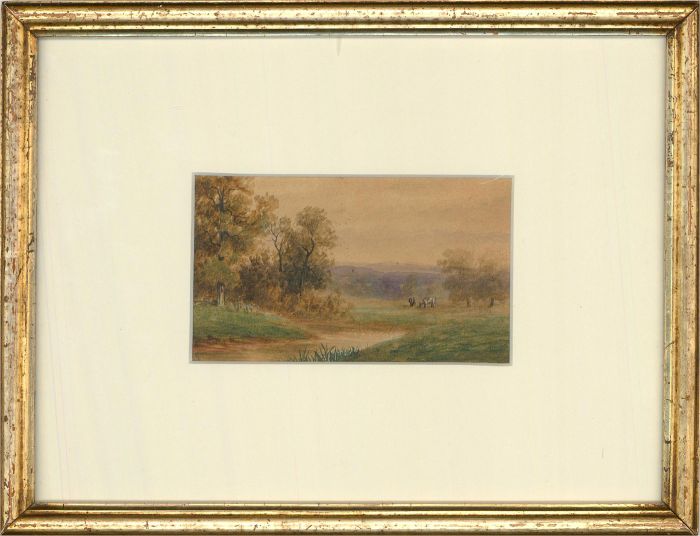 Mid 19th Century Watercolour - The Little Meadow
