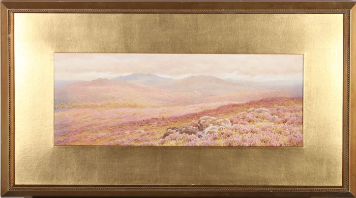 B. Morrish - Early 20th Century Watercolour, Dartmoor Landscape Scene