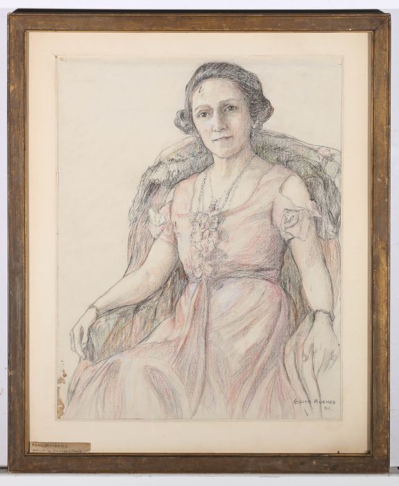 Edith Hughes (1888-1971) - Early 20th Century Pastel, Portrait of Lady Allardyce