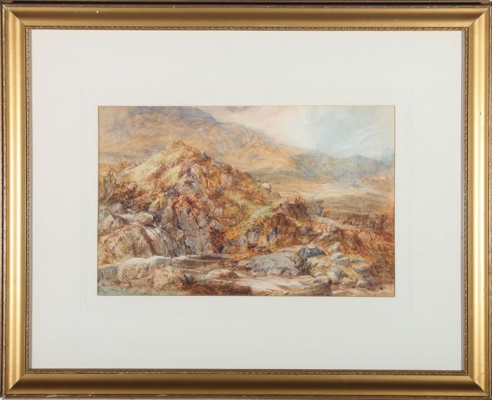 Manner of David Cox JR ARWS (1809-1885) - Late 19C Watercolour, In the Mountains