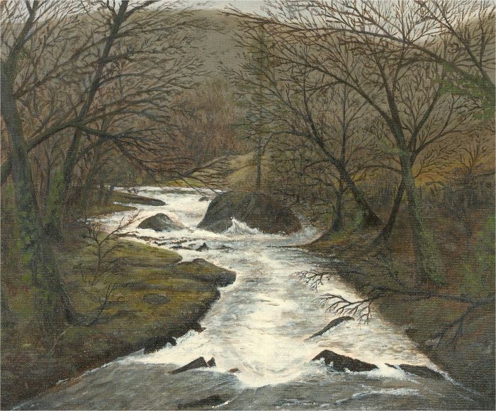 Digby Harris - 20th Century Oil, River Through The Moors