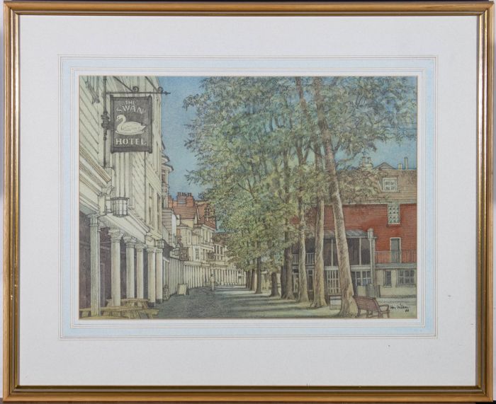 Ken Wilson - 1988 Watercolour, The Pantiles, Tunbridge Wells