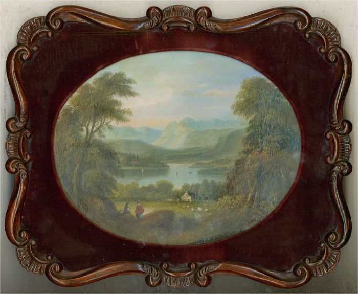 Mid 19th Century Watercolour - Appreciating The View
