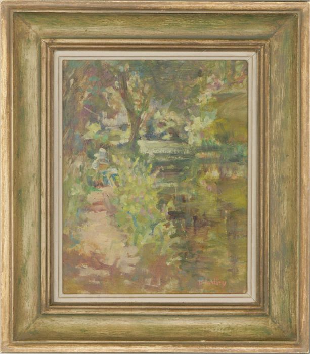 Virginia Ridley - 1994 Oil, Towpath