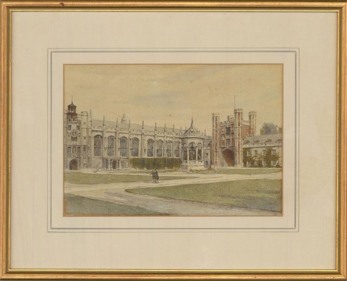 Alfred Allan - 20th Century Watercolour, Trinity College, Cambridge
