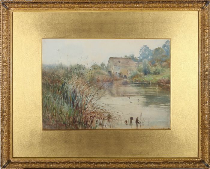 Oliver Baker (1856-1939) - Late 19th Century Watercolour, Afternoon On The River