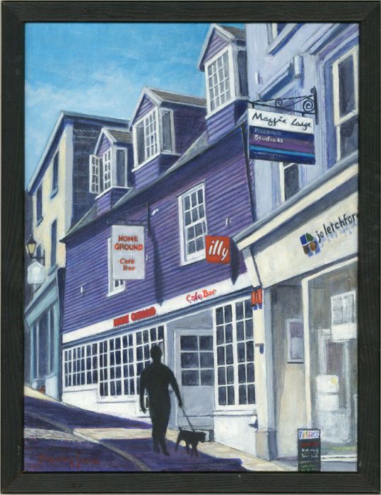 Stanley Jones - Contemporary Oil, Walking the Dog
