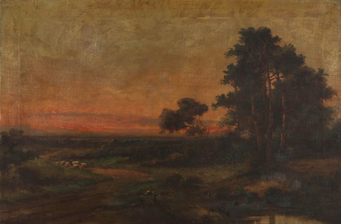 Jack M. Ducker (fl.1910-1930)  - 1928 Oil, The Road to Claygate