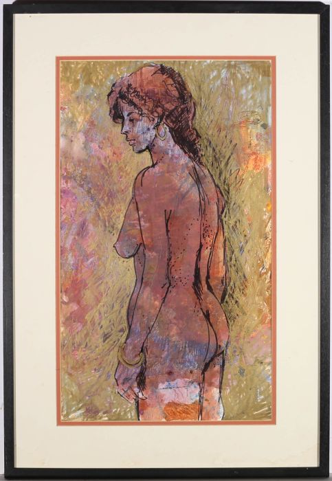 Attrib. Alison Milner-Gulland  - 20th Century Mixed Media, Standing Nude