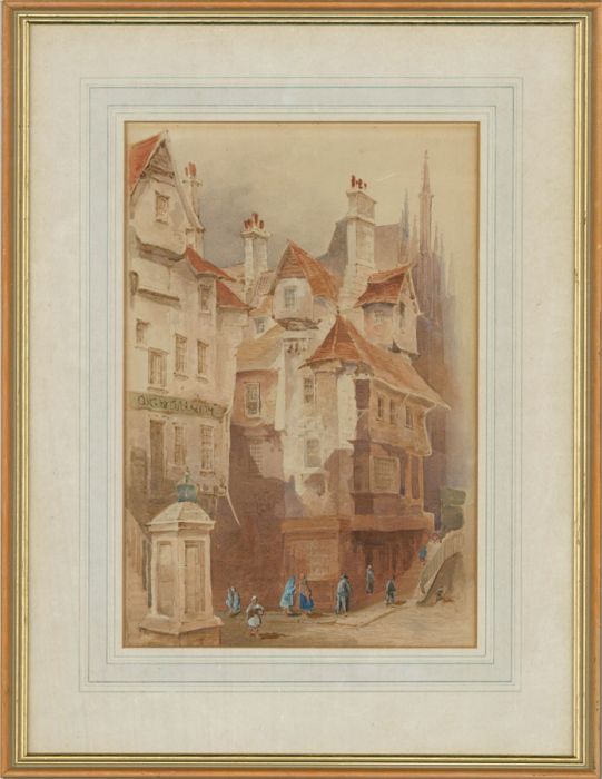 Arthur H. Harris - Late 19th Century Watercolour, Town Street