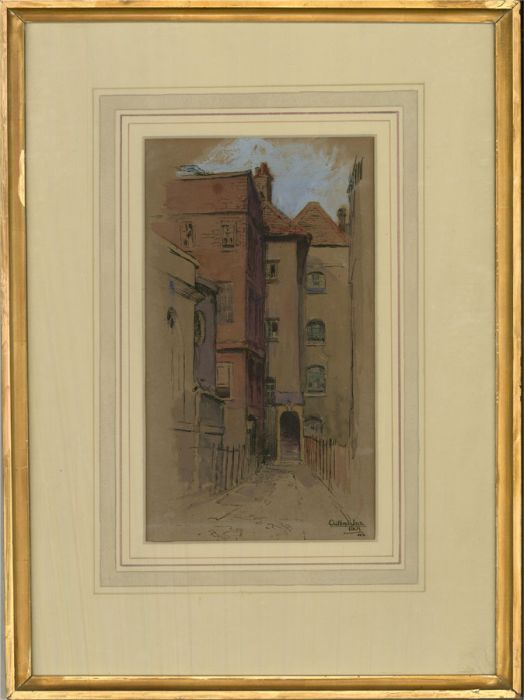 M. C. R - Early 20th Century Watercolour, Clifford's Inn Passage