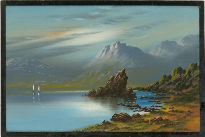 Frank Holmes (b.1935) - Mid 20th Century Oil, Moorland Lake