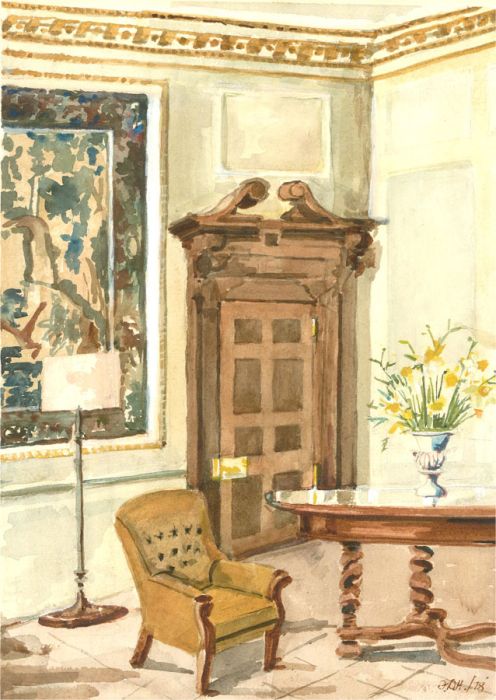 1978 Watercolour - The Drawing Room