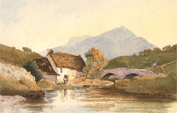 Early 20th Century Watercolour - The Cottage on the River