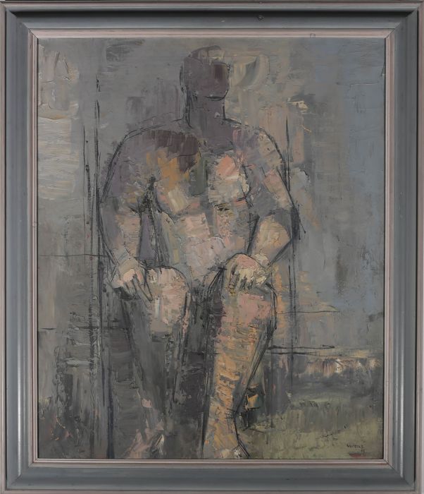 Walter G. Poole (1916–1988) - 1965 Oil, Portrait Of A Seated Man