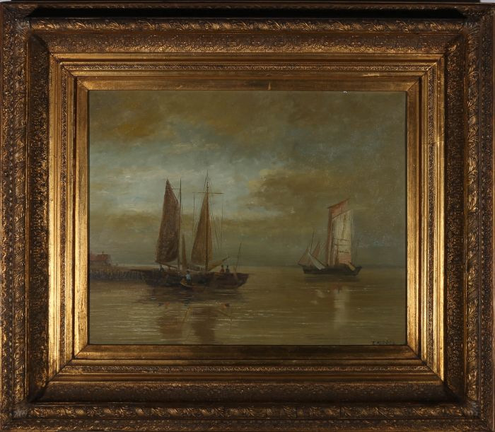 Tony Weddel  - 20th Century Oil, Overcast Day On The Sea