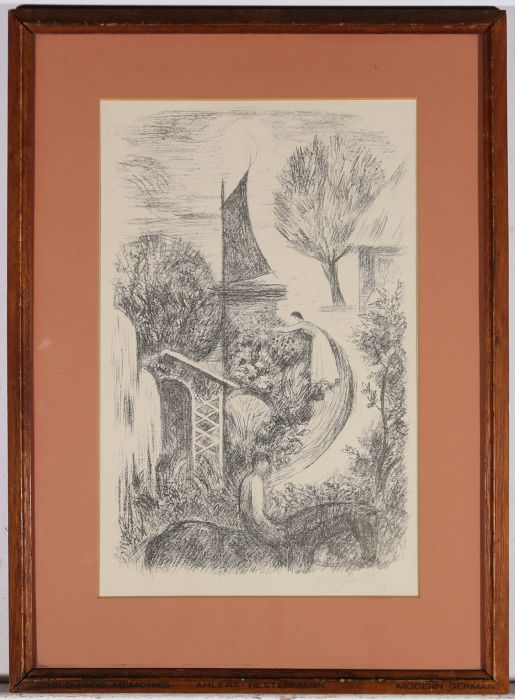Friedrich Ahlers Hestermann (1883-1973) - 20thC Lithograph, Childhood Memories