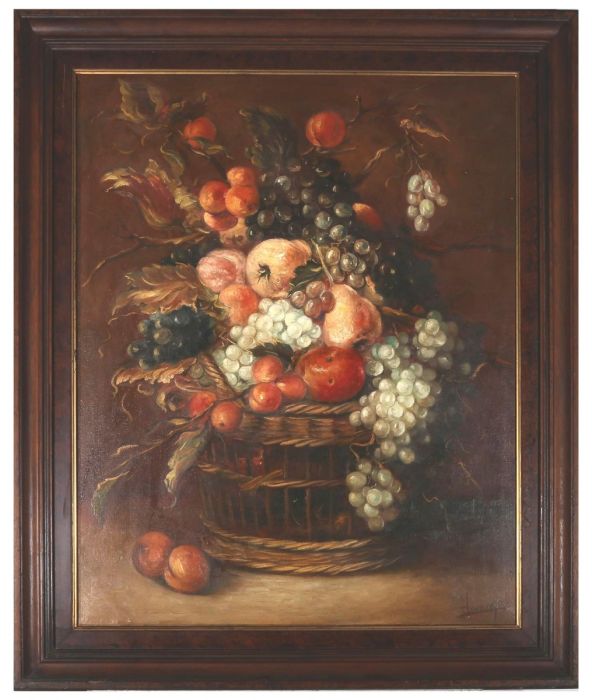 Gregorio Fernandez Henarejos - 20th Century Oil, The Fruit Basket