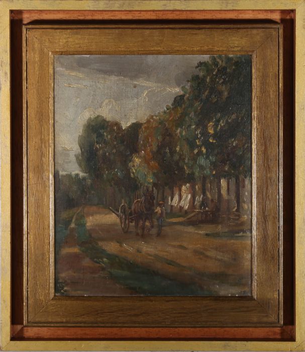 Early 20th Century Oil - The Orchard Path